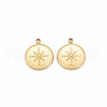 Ion Plating(IP) 304 Stainless Steel Charms STAS-N097-133LG-1