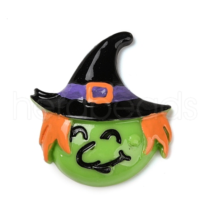 Monster with Witch Hat Halloween Opaque Resin Decoden Cabochons RESI-R446-01T-1