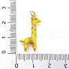 Giraffe Rack Plating Brass Enamel Pendants X-KK-Q804-15G-3