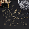 Unicraftale 80Pcs 4 Styles Brass Linking Rings KK-UN0002-92-2