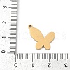 304 Stainless Steel Pendants STAS-P383-04G-3