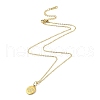 Ion Plating(IP) 304 Stainless Steel Pendant Necklaces for Women NJEW-B080-05G-2
