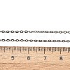 Non-Tarnish 304 Stainless Steel Cable Chain Necklace X-STAS-T040-PJ204-45-3