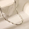 Stylish Stainless Steel Handmade Link Chain Necklaces & Bracelets Sets for Unisex TO1723-1-2