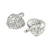 Brass Micro Pave Clear Cubic Zirconia Pendants KK-B139-01P-2