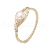 Mother's Day Jewellery Horse Eye Natural Pearl Finger Rings RJEW-JR00844-01-2