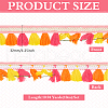 10M Ethnic Style Polyester Tassel Lace Ribbon OCOR-WH0078-274B-2