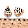 Alloy Enamel European Beads PALLOY-I218-07LG-3