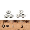 Brass Grade A Rhinestone Spacer Beads RSB034NF-10-2