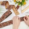 FINGERINSPIRE 5M Ethnic Style Embroidery Polyester Ribbons OCOR-FG0002-20B-3