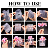 Clear PVC Candy Gift Packaging Boxes with Ribbon & Artificial Flower CON-TAC0001-20C-6