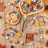 Beadthoven 69Pcs 12 Style Food Grade Eco-Friendly Silicone Focal Beads SIL-BT0001-06-7