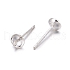 925 Sterling Silver Stud Earring Findings STER-K167-027B-S-6