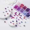 10 Style Spray Painted & Drawbench Transparent & Baking Painted Glass Beads GLAA-YW0001-26A-5