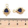 304 Stainless Steel Rhinestone Pendants STAS-Q340-06G-01-3