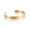 304 Stainless Steel Blank Cuff Bangles X-BJEW-E361-11G-2