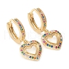 Brass Micro Pave Cubic Zirconia Huggie Hoop Earrings EJEW-G276-11G-1