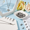 SUNNYCLUE 80Pcs 4 Styles 304 Stainless Steel Ball Chain Connectors FIND-SC0011-11-4