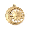 304 Stainless Steel Pendants STAS-R162-03G-02-1