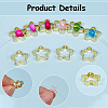 SOFPLATE 100Pcs Rack Plating Brass Bead Frames KK-SP0002-26G-6