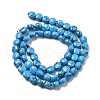 Synthetic Turquoise Beads Strands G-C179-A6mm-18-3