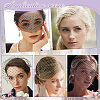 AHADERMAKER 2Pcs 2 Colors Polyester Fascinator Mesh Face Veil DIY-GA0007-07-6