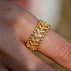 Elegant French Vintage Style S925 Sterling Silver Hollow Leaf Women's Ring for Various Occasions IG3698-2-4