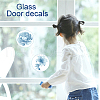 Flat Round PVC Plastic Self Adhesive Window Decorations Accessories AJEW-WH0182-009-4