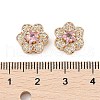 Rack Plating Brass Micro Pave Cubic Zirconia Beads KK-F879-02G-02-3