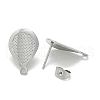 Non-Tarnish 304 Stainless Steel Stud Earring Findings STAS-Q225-08A-2
