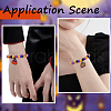 SOFPLATE 800Pcs 4 Colors Halloween Opaque Plastic Beads KY-SP0001-08-5