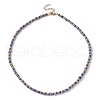 Glass Seed Beaded Necklace for Women NJEW-JN04392-4