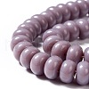 Opaque Solid Color Glass Beads Strands GLAA-A036-H-M-2