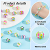   20Pcs 10 Colors Handmade Porcelain Beads PORC-PH0001-40-4
