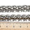 Non-Tarnish Fashionable 304 Stainless Steel Wheat Chain Necklaces X-STAS-A028-N003P-4