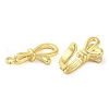 Rack Plating Brass Fold Over Clasps KK-B088-09G-2