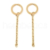 Ion Plating(IP) 304 Stainless Steel Split Key Ring Clasps X1-STAS-L226-009A-G-1