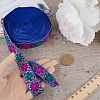 7M Flat Ethnic Style Polyester Ribbon OCOR-WH0046-74A-3