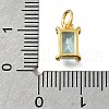 925 Sterling Silver Pave Clear Cubic Zirconia Charms STER-V001-02G-03-3