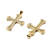 Brass Micro Pave Cubic Zirconia Pendants KK-R229-10G-C-2