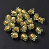 Handmade Gold Foil Lampwork Glass Beads X1-LAMP-G158-02B-2