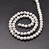 Synthetical Howlite Round Bead Strands G-P072-42-4mm-2