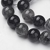Natural Black Rutilated Quartz Beads Strands G-F362-07-13mm-3