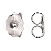 Anti-Tarnish Rhodium Plated 925 Sterling Silver Ear Nuts STER-E041-11B-1