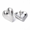 Non-Tarnish 304 Stainless Steel Heart Stud Earrings for Women EJEW-F300-16P-2