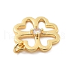 Brass Micro Pave Cubic Zirconia Pendants KK-L209-080G-2