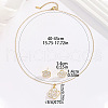 Brass Enamel Flower Pendant Necklaces & Stud Earrings Sets for Women FS-WG71802-01-3