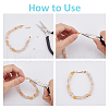 SUPERFINDINGS 24Pcs 2 Styles Brass Fold Over Clasps KK-FH0007-55RG-4