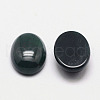 Natural Black Agate Cabochons G-K021-30x22mm-11-1