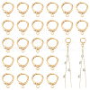 Unicraftale 40Pcs Brass Huggie Hoop Earring Findings KK-UN0002-42-1